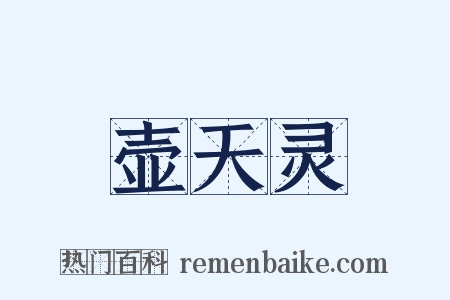 壶天灵是什么意思的图片